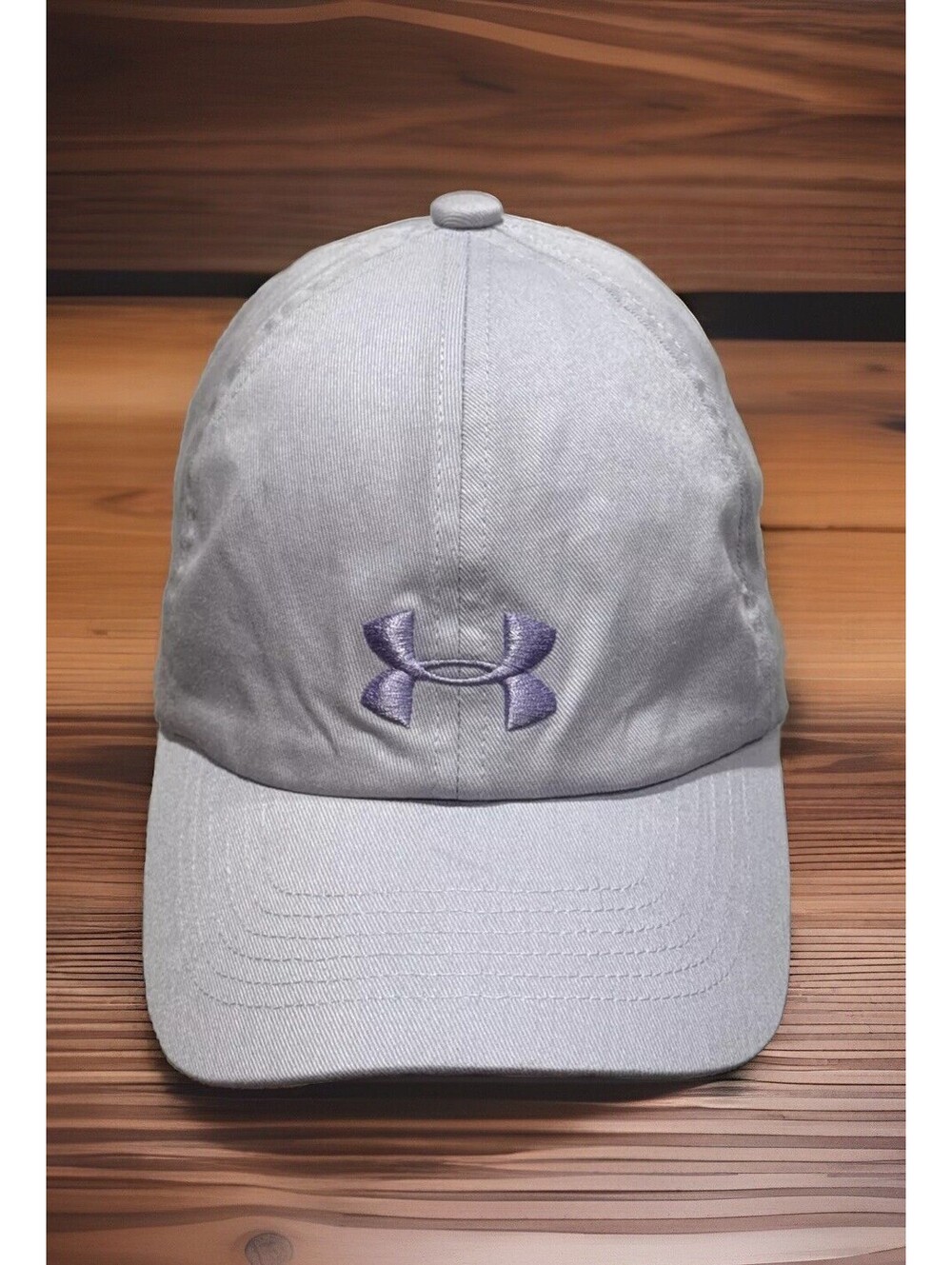 Under Armour Purple Adjustable Baseball Cap Lavendar Logo Hat Athletic Youth